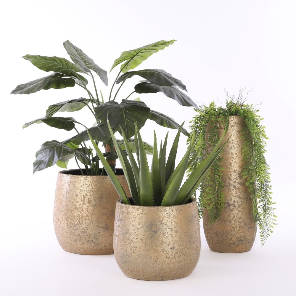 CLEMENTE VASO ROTONDO ORO - H25,5XD32CM